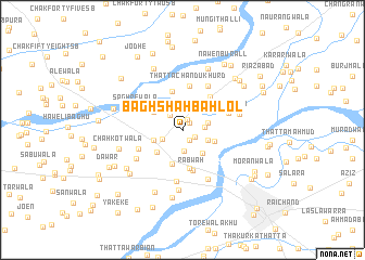 map of Bāgh Shāh Bahlol