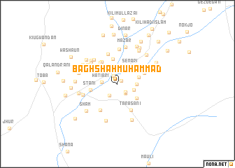 map of Bāgh Shāh Muhammad