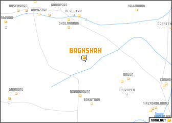 map of Bāgh Shāh