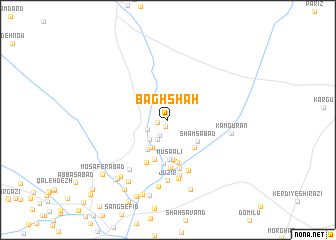 map of Bāghshāh