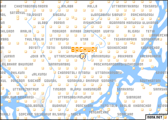 map of Bāghuri