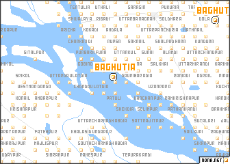 map of Bāghutia