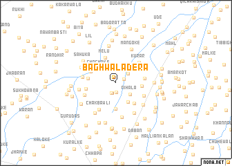map of Bāghwāla Dera