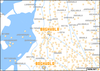 map of Bāghwāla