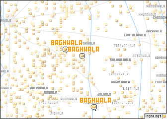 map of Bāghwāla