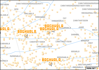 map of Bāghwāla