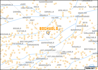 map of Bāghwāla