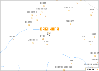 map of Bāghwāna