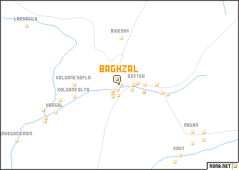 map of Bāgh Zāl