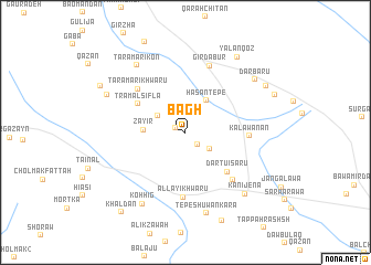 map of Bāgh