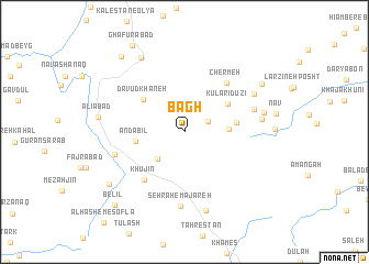 map of Bāgh