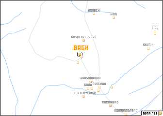 map of Bāgh