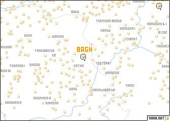 map of Bāgh