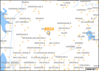 map of Bāgh