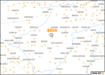 map of Bāgh