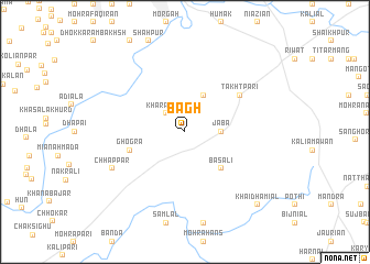 map of Bāgh