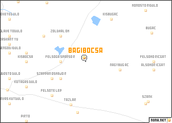 map of Bagibócsa