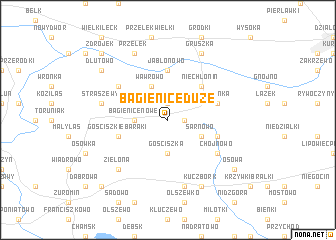 map of Bagienice Duże