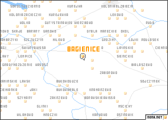 map of Bagienice