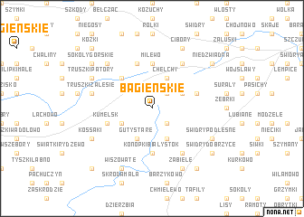 map of Bagieńskie