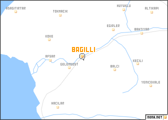 map of Bağıllı