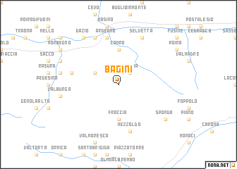 map of Bagini