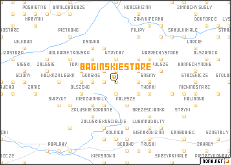 map of Bagińskie Stare