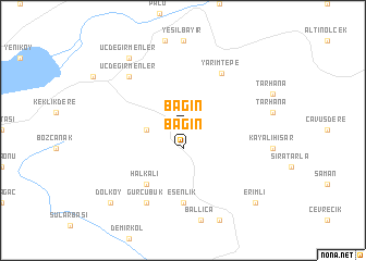 map of Bağın