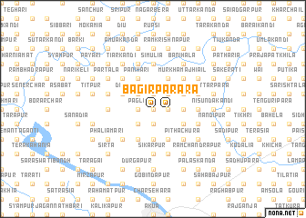 map of Bāgirpāra