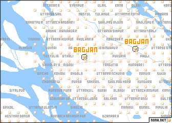 map of Bāgjān