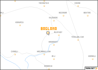 map of Bağlama