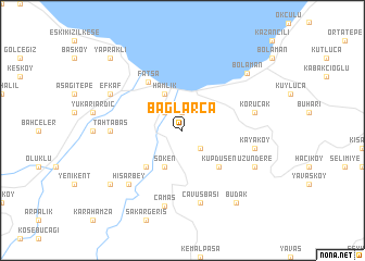 map of Bağlarca