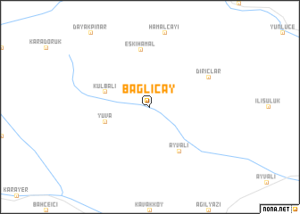 map of Bağlıçay