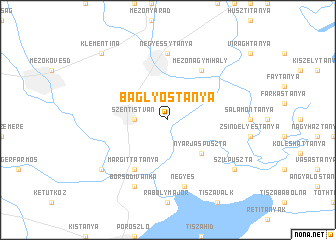 map of Baglyostanya