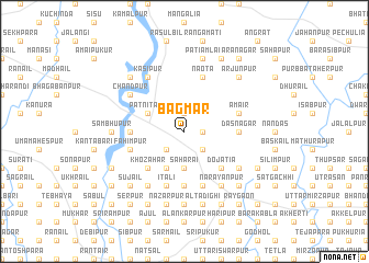 map of Bagmār