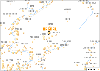 map of Bagnal