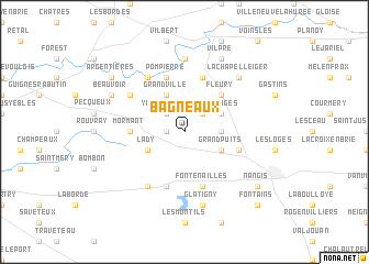 map of Bagneaux