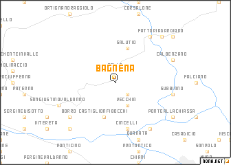 map of Bagnena