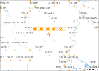 map of Bagneux-la-Fosse