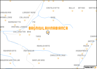 map of Bagni di Lavina Bianca