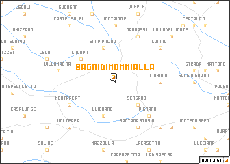 map of Bagni di Mommialla