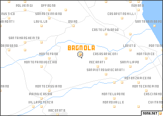 map of Bagnola