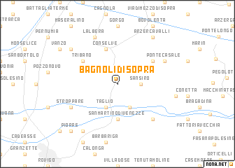 map of Bagnoli di Sopra