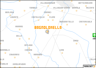 map of Bagnolo Mella