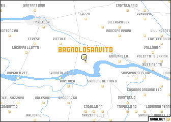 map of Bagnolo San Vito