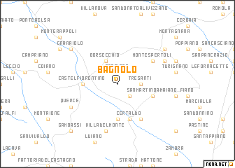 map of Bagnolo