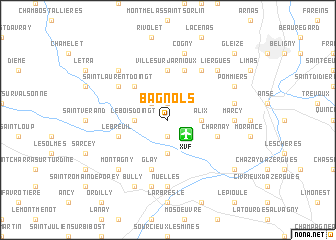 map of Bagnols