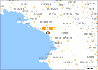 map of Bagñon