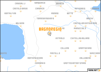 map of Bagnoregio