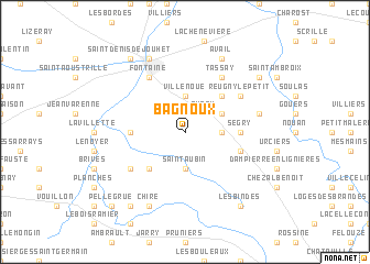 map of Bagnoux